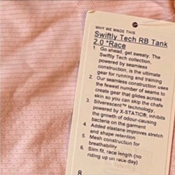 NEW Lululemon Swiftly Tech Racerback Tank Top 2.0 *Race Length - Picture 6 of 6